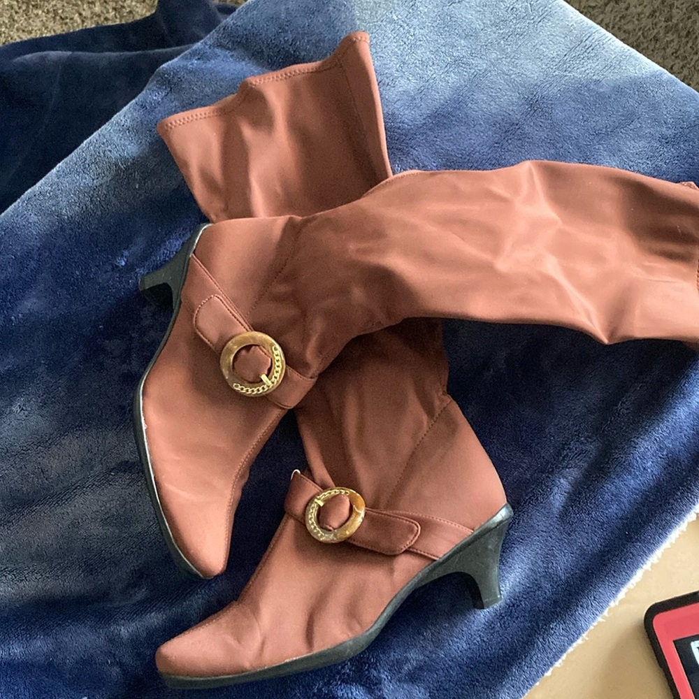 Bellini cognac boots size 8
